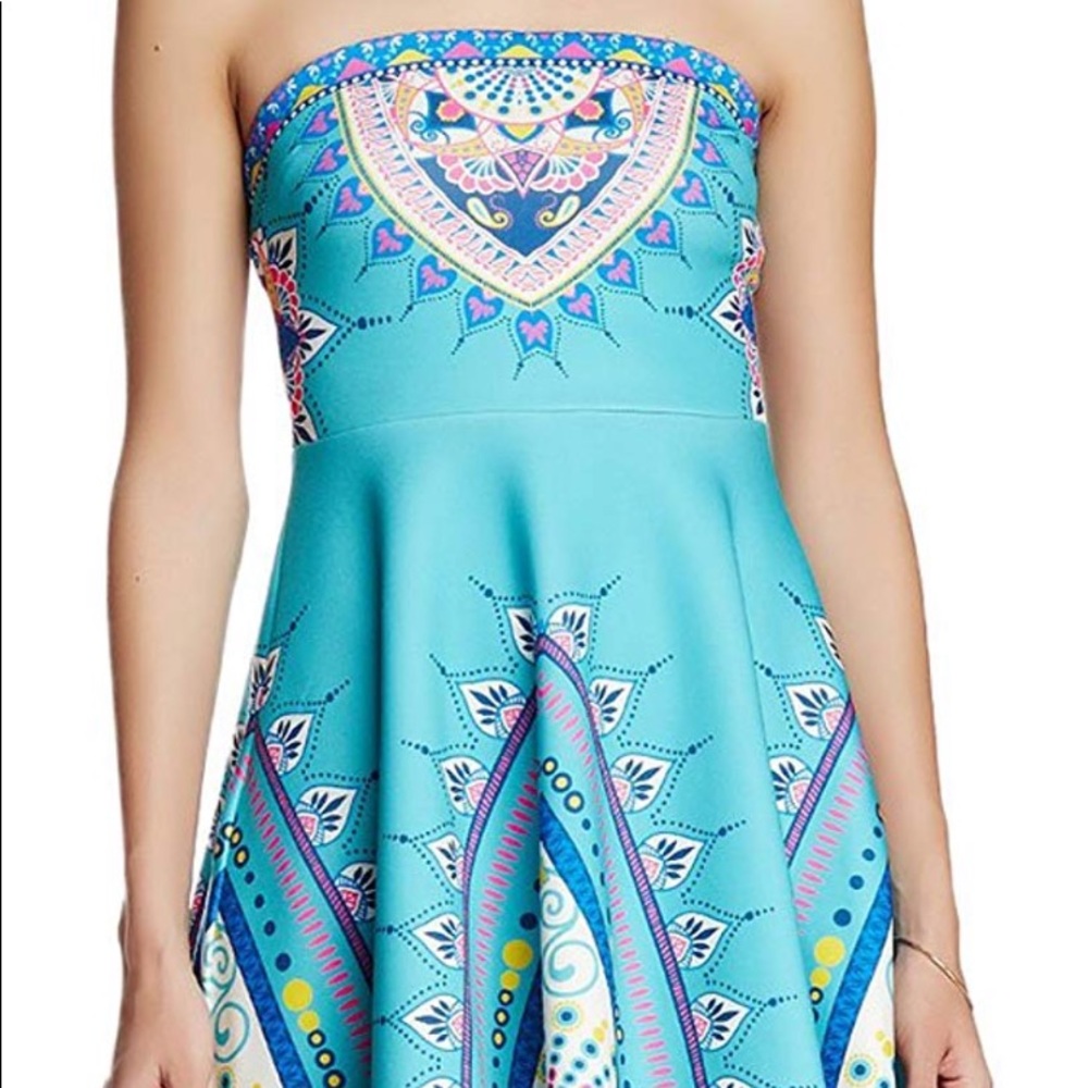 Flying Tomato Boho  Strapless Dress, L - NWOT - Picture 2 of 4